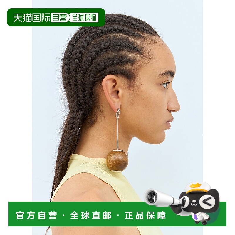 香港直邮Jacquemus 女士 Les Grandes Boucles Nodo 耳环 24H241J