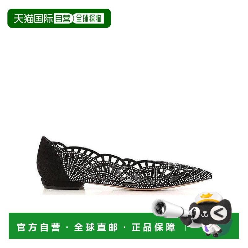 香港直邮Giorgio Armani 镂空尖头芭蕾鞋 X1D152XB297C83