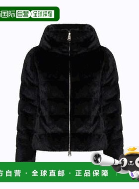 1h可退 香港直邮Herno 女士 人造毛皮拉链羽绒服 PI001935D12630