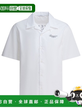 1h可退 香港直邮Givenchy 纪梵希 男士 白色棉质衬衫 BM618F1YJQ1