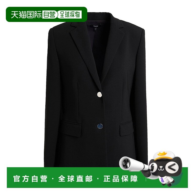 1h可退 香港直邮THEORY 希尔瑞 女士 西装外套 black黑色 舒适时