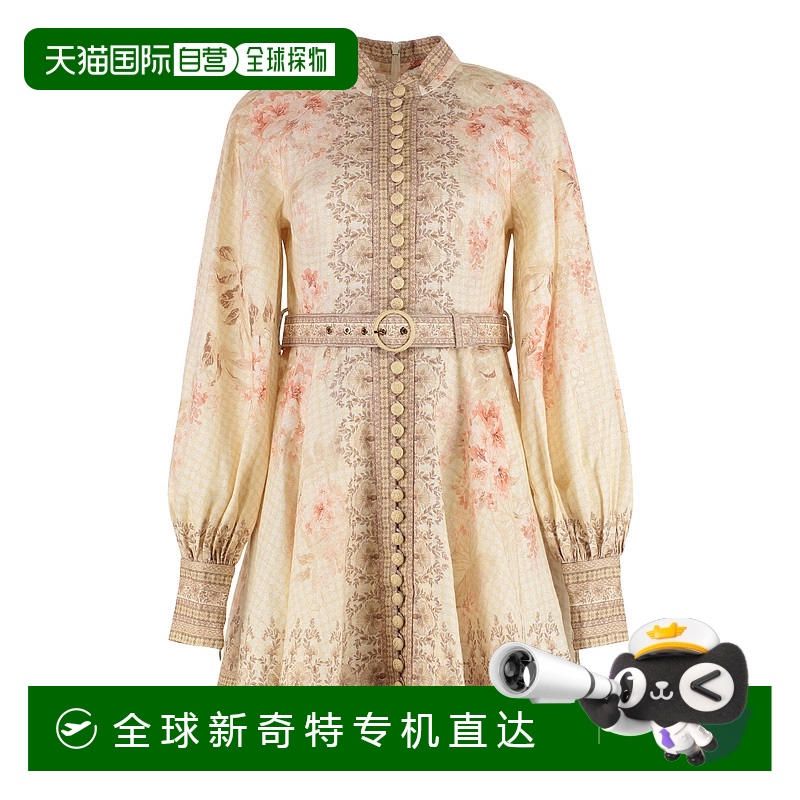 1h可退 欧洲直邮zimmermann 女士 连衣裙亚麻