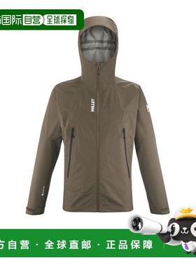 自营欧洲直邮Millet觅乐 Seneca系列男士浅棕褐色尼龙拉链开合夹