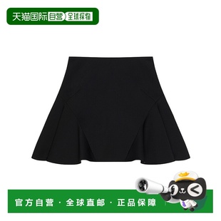 香港直邮Givenchy BW40Z715CT半身裙包臀裙伞裙 羊毛荷叶边迷你裙