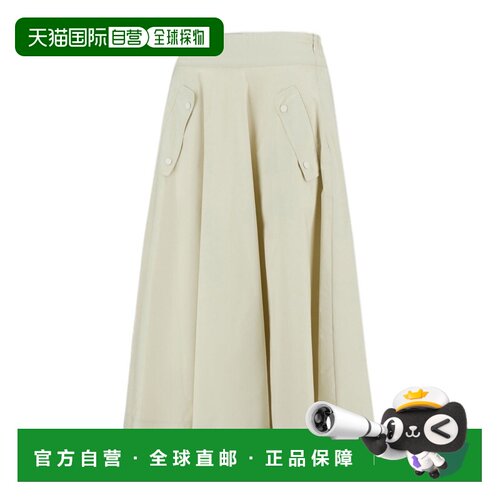 香港直邮HERNO 女士半身裙 GN00012DL111281115 AW2025 米白色