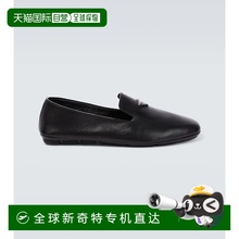 1h可退 香港直邮Prada 普拉达 男士 皮质乐福鞋 black黑色 舒适时