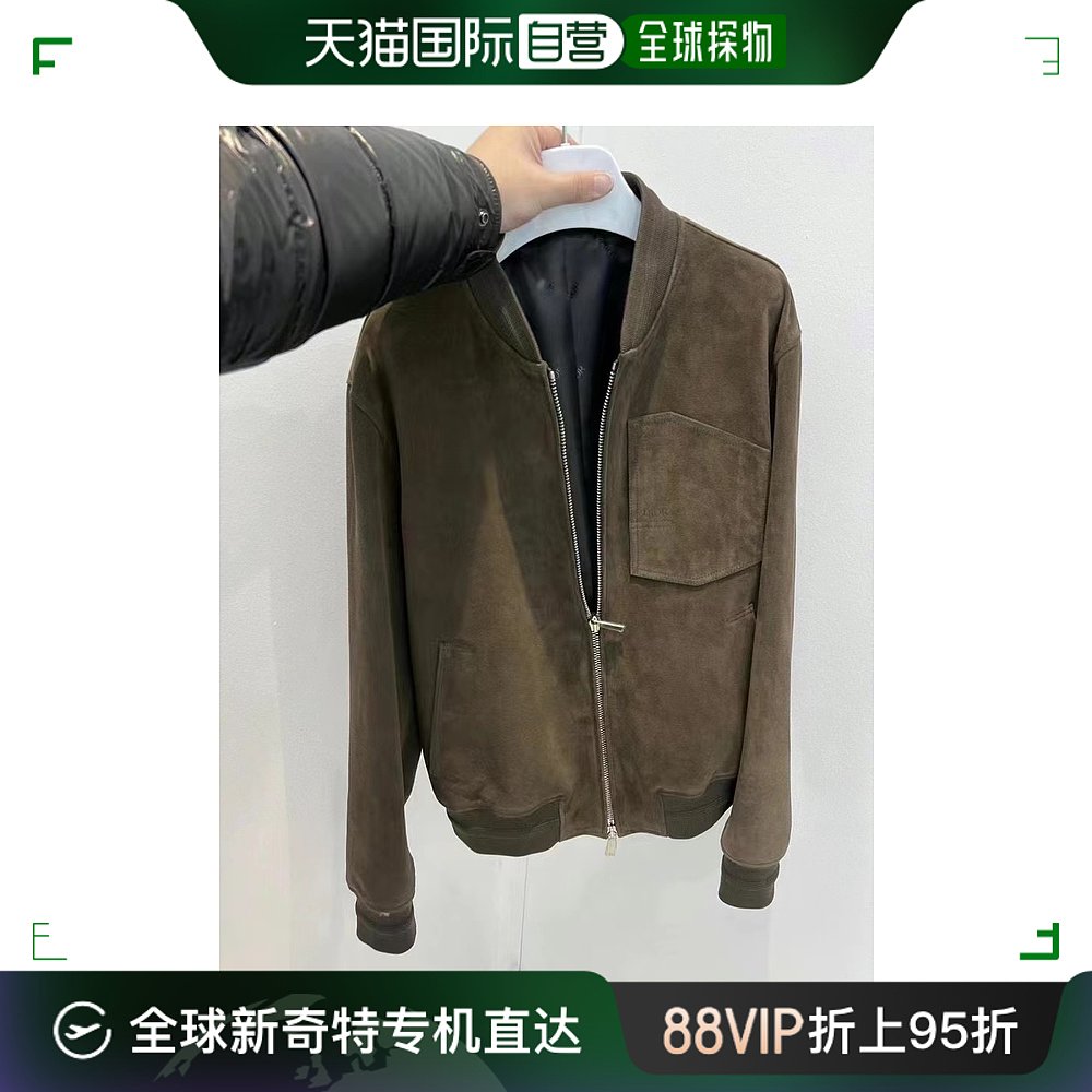 香港直邮DIOR HOMMEDior Homme  棕色麂皮夹克 293L435A    0487 女装/女士精品 短外套 原图主图