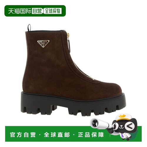 香港直邮Prada/普拉达 女士 徽标短筒靴 26FW