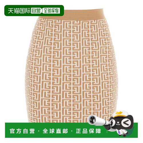 1h可退 香港直邮BALMAIN 女士半身裙 AF0LB005KB02GMX SS2023 花