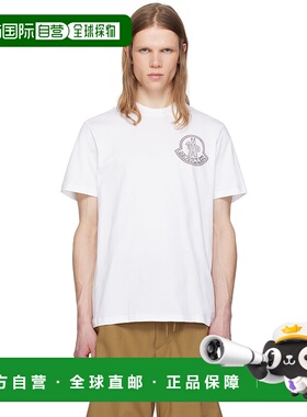 香港直邮Moncler 盟可睐 男士 白色 Archivio Creativo T 恤 K109