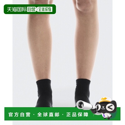自营欧洲直邮On昂跑IKON系列黑色棉平绣logo袜子 男女通用
