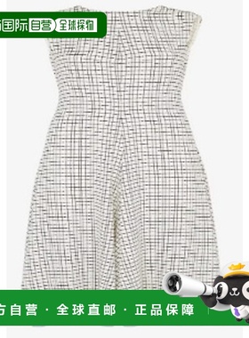 香港直邮Fendi 芬迪 女士 白色丝绸连衣裙 FDD301AUOL