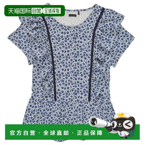 欧洲直邮IKKS THILDAT 女童服装上衣 XS12052-48-C新款