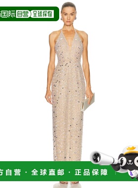 1h可退 香港直邮CAROLINA HERRERA 女士 挂脖晚装 F2511E716NTU