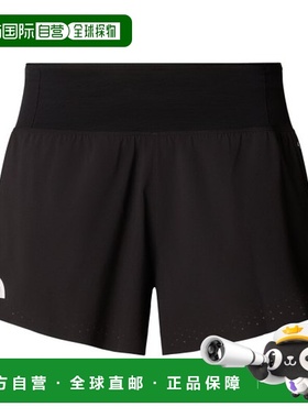 自营欧洲直邮THE NORTH FACE北面 SUMMIT女士黑色再生聚酯抽绳短