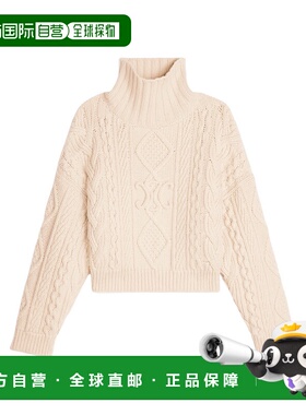 香港直邮Celine ARAN 羊绒羊毛高领毛衣 2AD01329O.长袖
