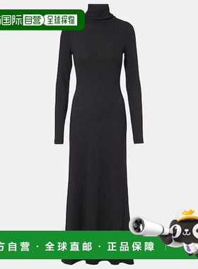 1h可退 香港直邮Staud 女士 Vanya 高领针织长款连衣裙 grey灰色