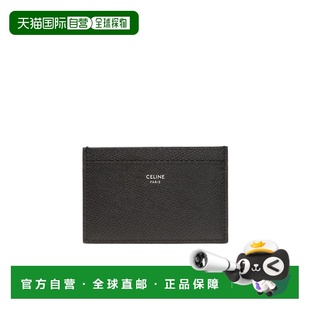 百搭10B703BEL 潮流时尚 香港直发CELINE赛琳男士 黑色LOGO卡包经典