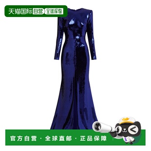 珠片长袖 女士 开衩礼服 purple紫色 香港直邮ALEX 舒适时尚 PERRY