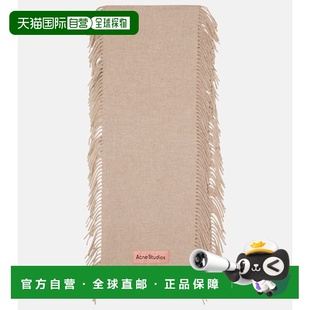 女士 1h可退 艾克妮 Studios 流苏羊毛围巾 香港直邮Acne