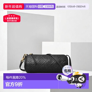 TORY BURCH汤丽柏琦 T Monogram经典图案单肩包斜挎包圆筒包女包