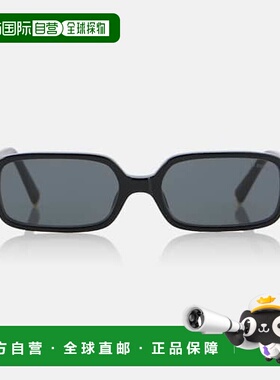 香港直邮Miu Miu 缪缪 女士 矩形太阳眼镜 black黑色 舒适时尚