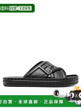 香港直邮Fendi 黑色徽标凉拖 7X1501AHI3拖鞋