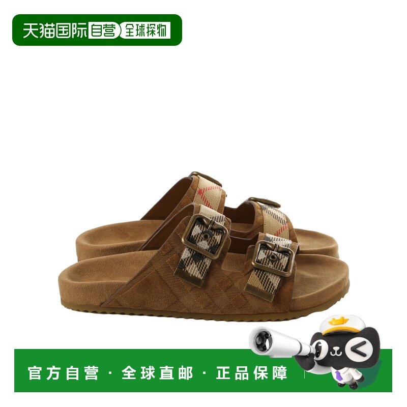 1h可退 香港直邮BURBERRY/博柏利 女士 Urchin平底凉鞋 26SS,女鞋,时装凉鞋,淘宝优惠券,粉丝福利购,淘宝优惠卷