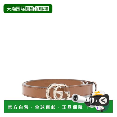1h可退 Gucci 古驰 女士 GG Marmont系列窄版腰带 409417