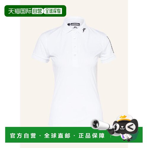 香港直邮J LINDEBERG 女士POLO衫 100125996811000 CO 白色