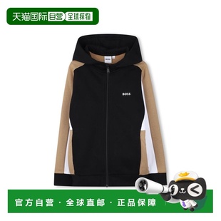 1h可退 香港直邮BOSS 波士 男童 连帽针织开衫童装 J52322K09B