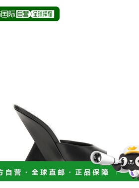 香港直邮The Attico 女士 黑色皮质凉拖 241WS758100