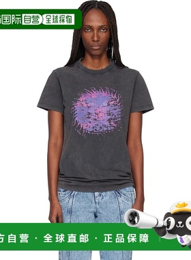 1h可退 香港直邮ISABEL MARANT 女士 黑色 Zoeline T 恤 TS0147FA