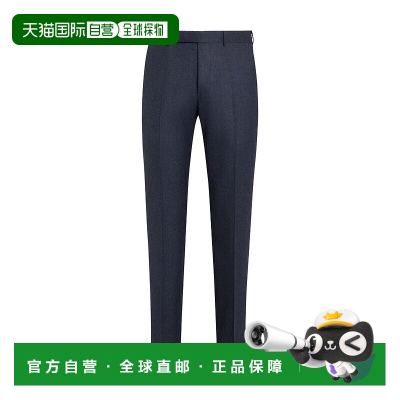 香港直邮Zegna 折痕羊毛休闲裤 S30F2675T杰尼亚