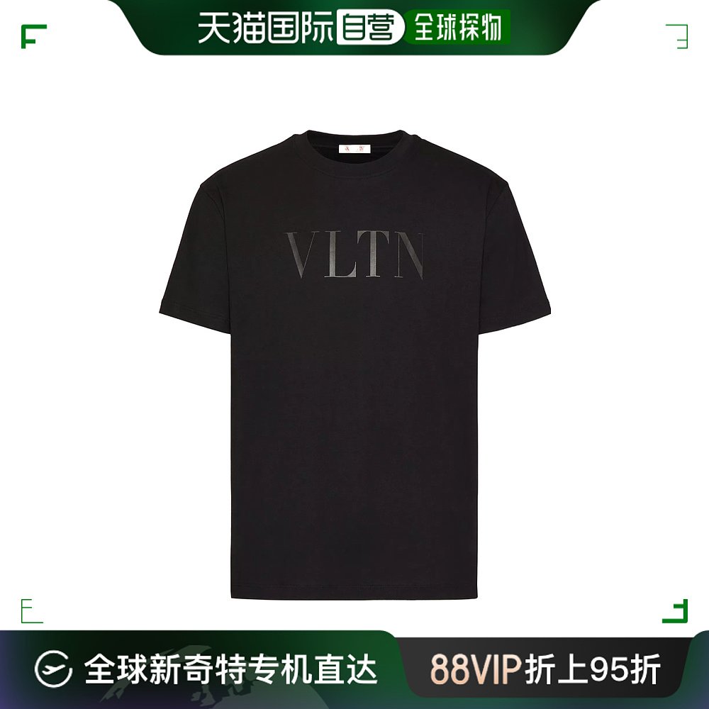 【99新未使用】香港直邮VALENTINO VLTN 印花棉质圆领 T 恤 Men c 男装 T恤 原图主图