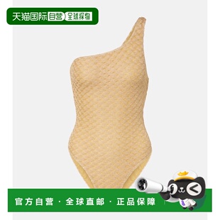 女士 米索尼 单肩金银锦缎泳衣 香港直邮MISSONI 1h可退