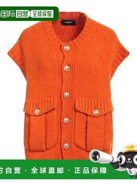 1h可退 香港直邮Dsquared2 二次方 女士 针织开衫 orange橙色 舒