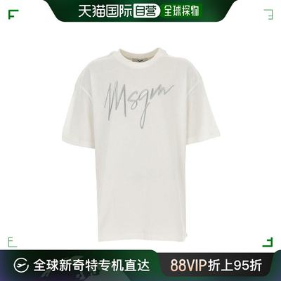香港直邮MSGM TEEN logo刺绣T恤 025193T
