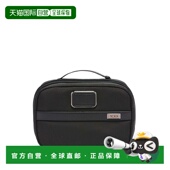 3男士 自营欧洲直邮Tumi途明 Alpha 黑色弹道尼龙拉链开合洗漱包