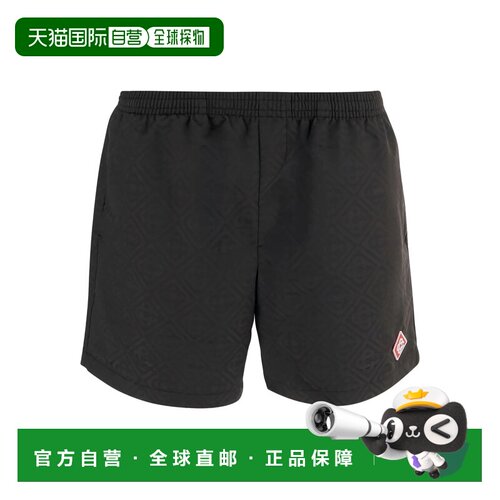 香港直邮Casablanca 男士 Logo拼布泳裤短裤 MSP26TR22402