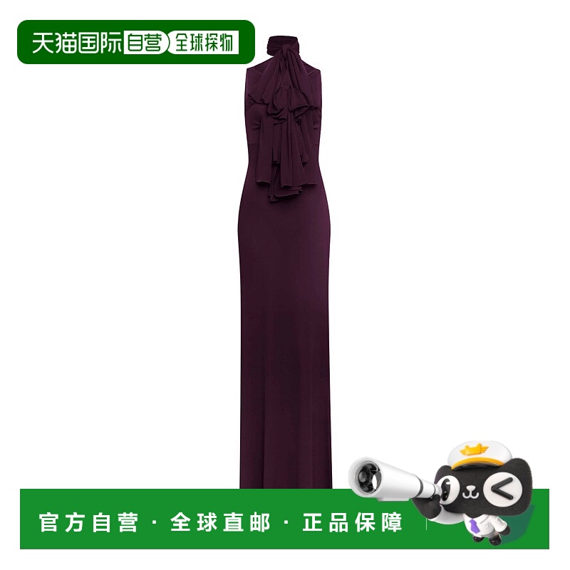 香港直邮Alaia 针织蝴蝶结连衣裙 AA9R2793J070B