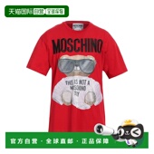 香港直邮Moschino red红色 莫斯奇诺 1h可退 男士 T恤 舒适时尚