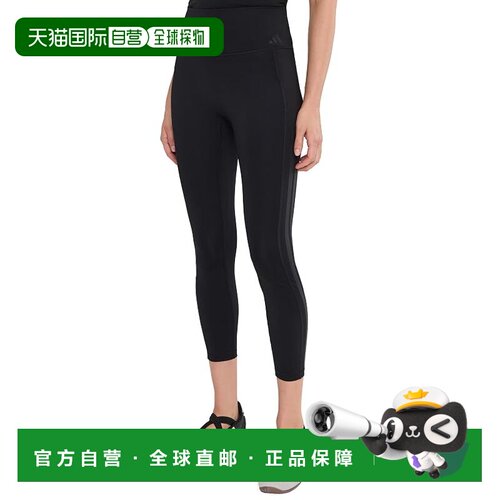 香港直邮adidas 阿迪达斯 女士 Optime Workout 7/8 三道杠打底裤