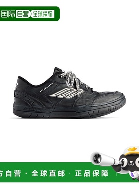 欧洲直邮BALENCIAGA（2025）女士Hamptons破洞黑色运动鞋