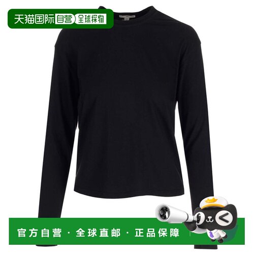 香港直邮James Perse 女士衬衫 WLJ3113BLK SS2026 黑色 圆领长袖