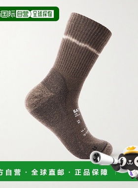 香港直邮Satisfy 男士 弹力美利奴羊毛混纺袜子 32002TDFA