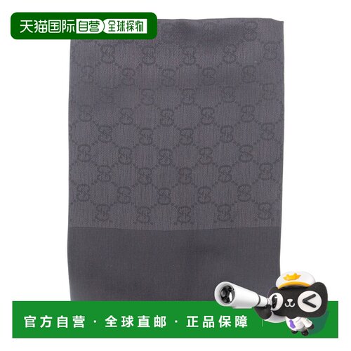 1h可退 香港直邮GUCCI 女士围巾 7952813GC681000 AW2025 黑色 Em