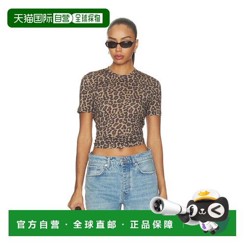 香港直邮ANINE BING 女士 Sylvie T恤 A0812303 舒适时尚