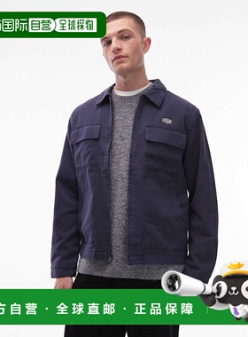 1h可退 香港直邮Vans 范斯 男士 McAvoy station 拉链夹克(海军蓝