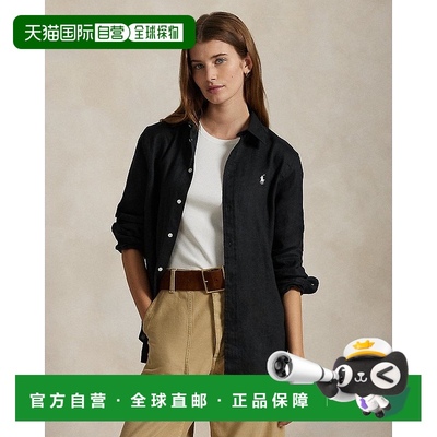 自营欧洲直邮RALPH LAUREN拉夫劳伦 Polo经典亚麻衬衫长袖